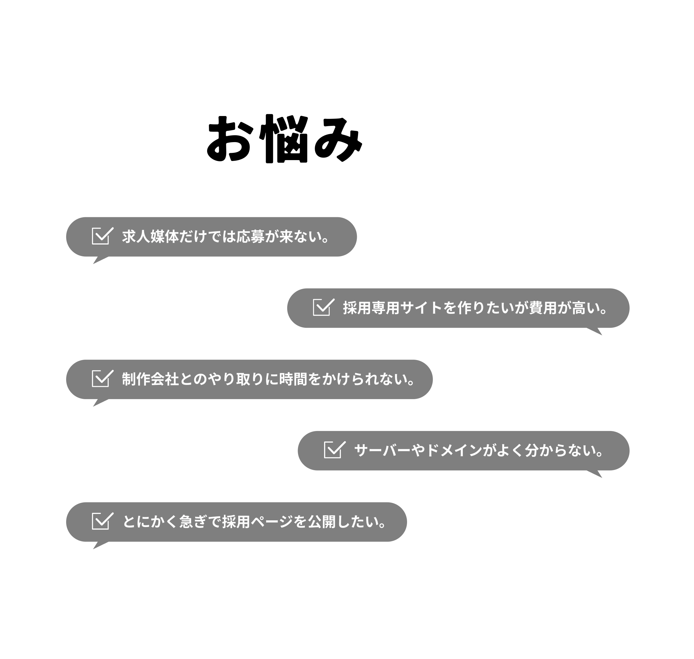 爆速＆格安 採用サイト制作